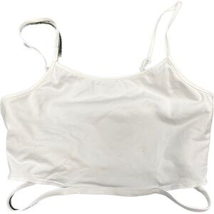 ALO YOGA White Strappy Sports Bra Top S
